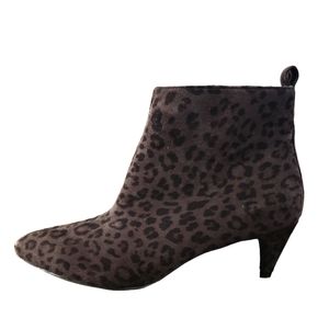 GC Aden Dress Leopard Kitten Heel Booties